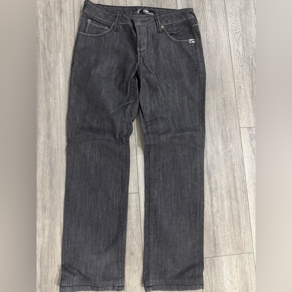 Evisu Genes Osaka vintage women embroidered black jeans size 28
